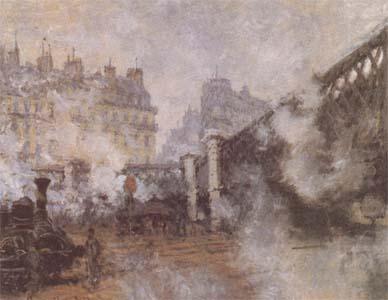 Claude Monet Le Pont de I'Europe,Gate Sate Saint-Lazare (mk09) china oil painting image